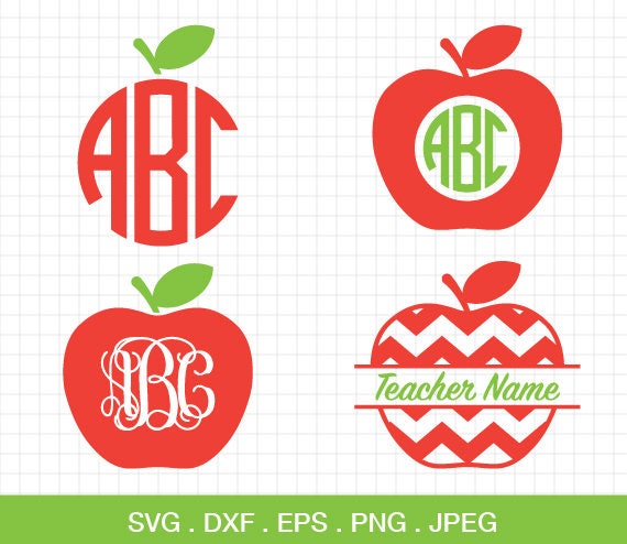 Download Apple SVG Chevron Apple svg Apple Monogram svg Teacher SVG