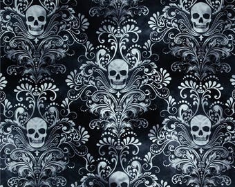 PATCHWORK fabric Timeless Treasures WICKED - C 3759 gray