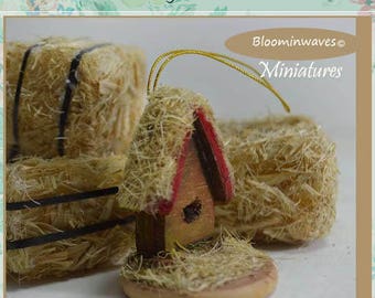 Miniature Bird house Ornament