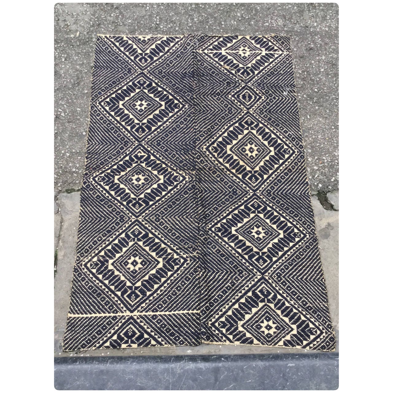 Vintage Vietnamese Tribal Hmong Thai Handwoven cotton Blanket