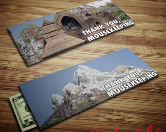 Mousekeeping Envelopes - Expedition Everest - Printables - Tip Envelopes - Instant Download