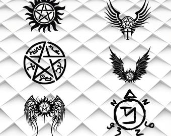 Supernatural SVG,png,jpg,eps|Supernatural clipart for Print/Silhouette Cameo/Cricut and Many More