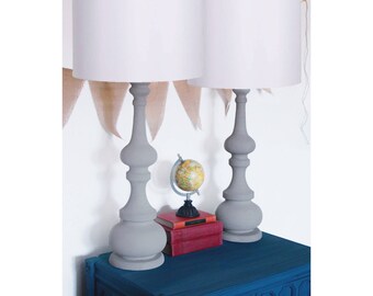 Vintage Plaster Lamps | Farmhouse Lamps | Bohemian Lamps