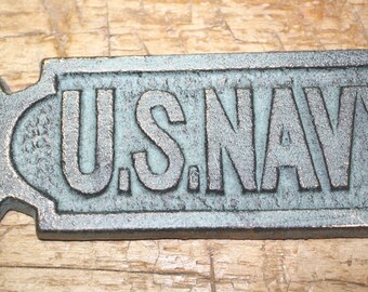 Cast Iron US NAVY Bottle openers, Sea Nautical opener SHIP Boat Heavy Military