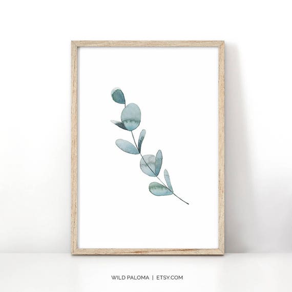 Eucalyptus Leaves Rustic Watercolor Wall Art Printable Instant Download Blue Modern Plant Print Painting Home Decor Farmhouse Style Gift Eucalyptus Leaves Rustic Watercolor Wall Art Printable Instant Download Blue Modern Plant Print Painting Home Decor Farmhouse Style Gift