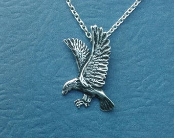 Sterling Silver Eagle Necklace