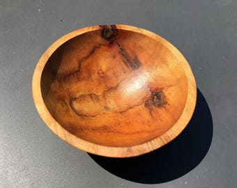 Slightly Out of Round Vintage Dough Bowl, Bread Bowl, Natural Beauty. Year-Round Centerpiece Uses Abound.