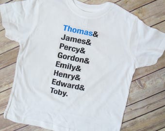 Thomas Toddler Shirt, Kids Clothing, Train Birthday, Boys Clothing, Toddler Shirt, Little Guy