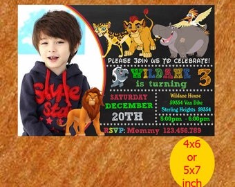 The Lion Guard Invitation, The Lion Guard Birthday, The Lion Guard Party, The Lion Guard Printable