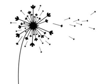 Dandelion stencil | Etsy