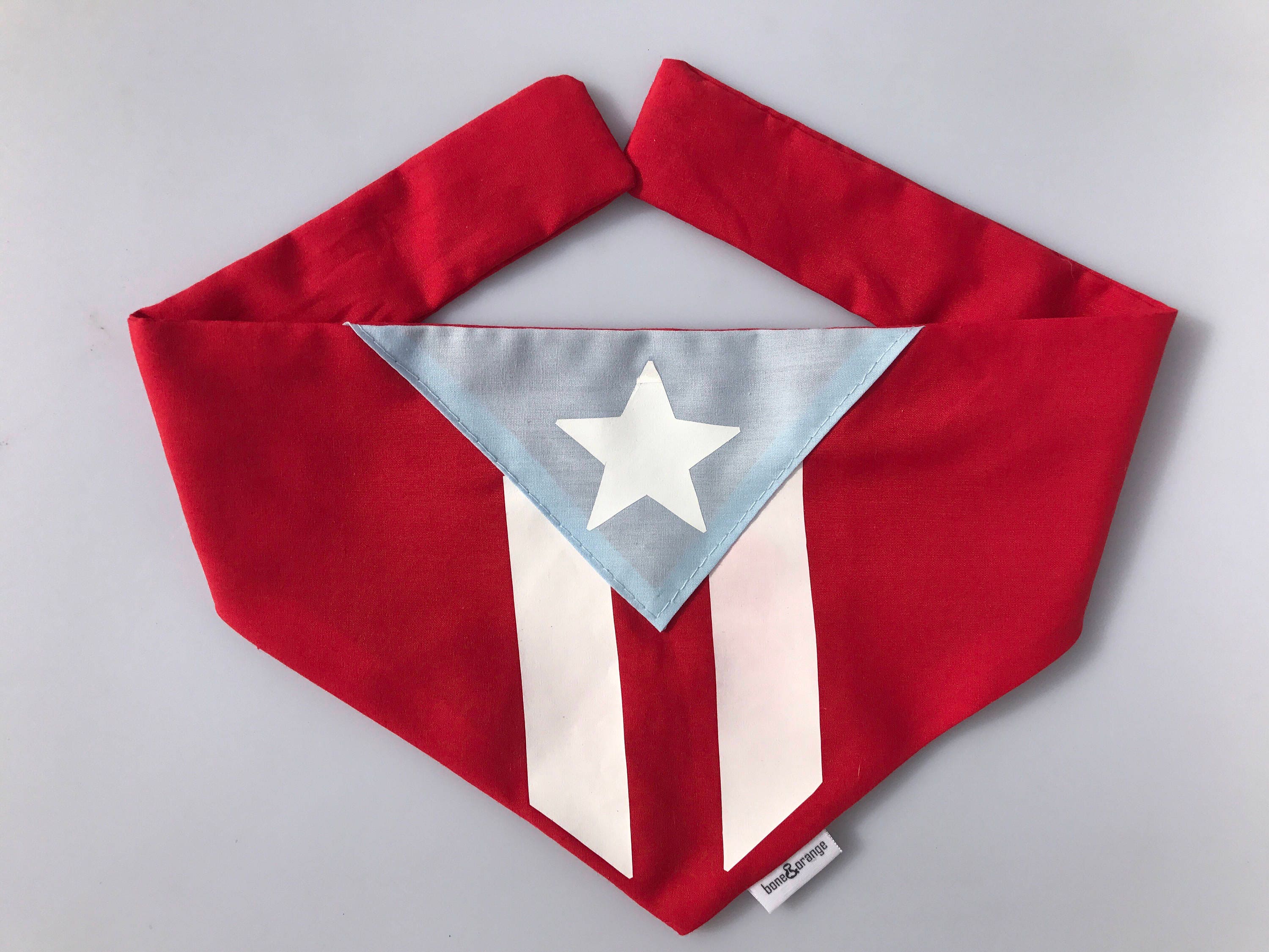 Dog Bandana // Azul Cielo Boricua Bandana // Puerto Rican Flag