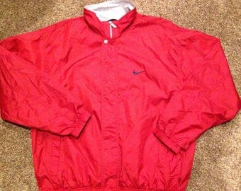 Vintage nike zip up windbreaker 90s size large!!!!