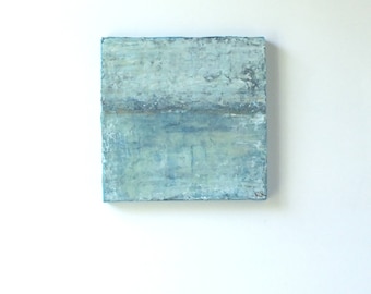 Original abstract acrylic painting on a gallery wrapped ready to hang canvas. Wabi-sabi home decor