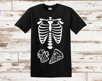 Skeleton shirt | Etsy