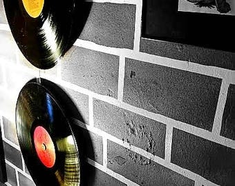 Hanging Records On Wall recycled records | etsy Hanging Records On Wall recycled records | etsy