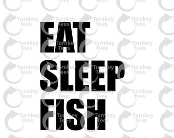 Download Eat sleep fish | Etsy