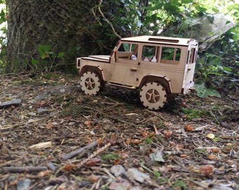 Land Rover Defender 90 Plywood Model SWB 2 versions