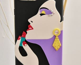 3D Make Up Lady Designed Iphone 7 Plus Case. Gorgeous Lady Designed Iphone 7 Plus Case.