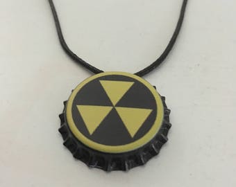 Fallout 4 Inspired Fallout Shelter Bottle Cap Necklace Wasteland Jewelry