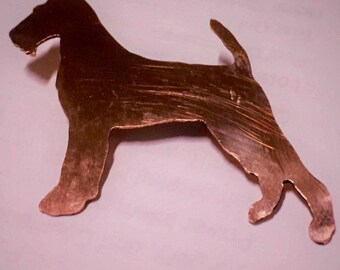Copper Canine Collection - The Riley - Irish Terrier - hand-cut copper pin - dog lover - rescue - breed love - pet parent - brooch