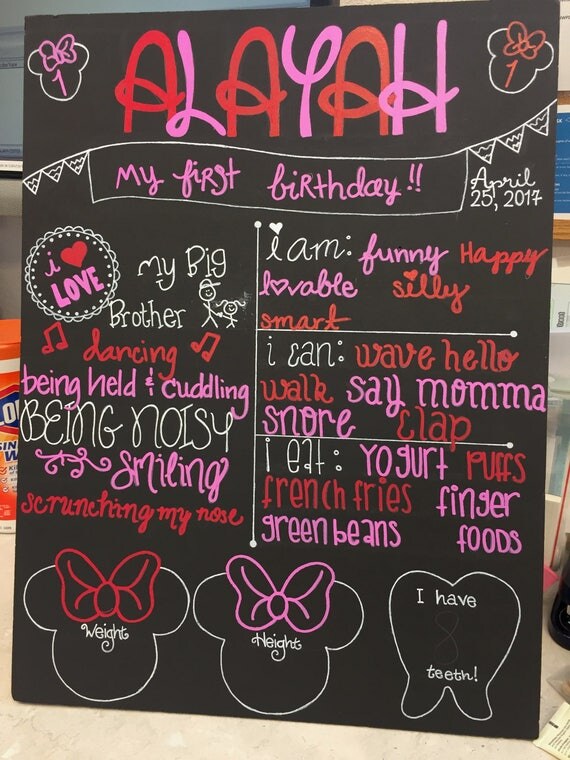 Baby Birthday Board