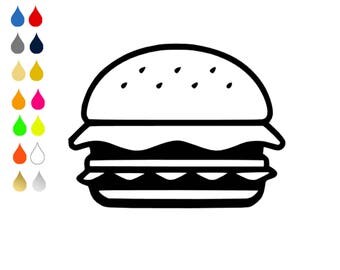 FLEX pixel pattern / BURGER / choose colors