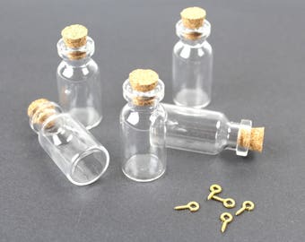 35 mm glass jars / 16 mm + 5 rings pitons X 5 pieces screw