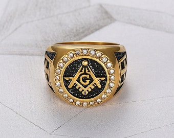 Freemason ring | Etsy