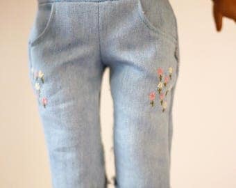 Daisy Embroidered Jeans