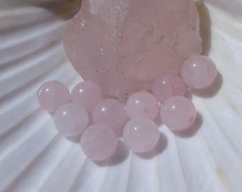 Pink Quartz 8mm Round Beads