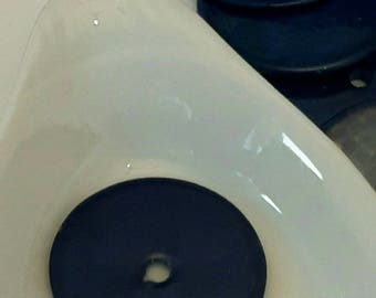1 bead 25 mm blue mother of Pearl
