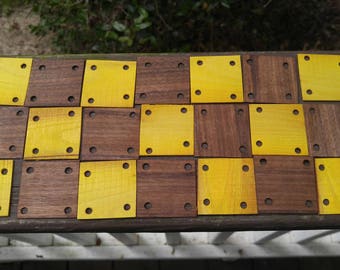 Wooden tablets for tablet weaving or card weaving Walnut and Osage