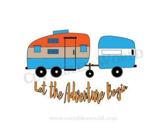 Let the Adventure Begin SVG PNG DXF pdf eps and jpg format Word Art Clipart