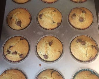 Chocolate chip muffins (6pk)