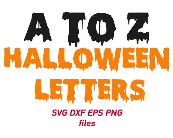 Download halloween letters svg halloween alphabets svg horror
