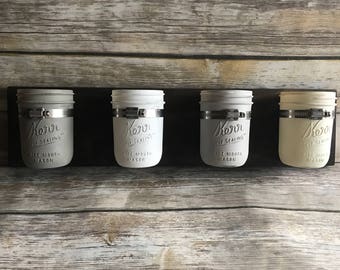 Mason jar holder, home decor holder