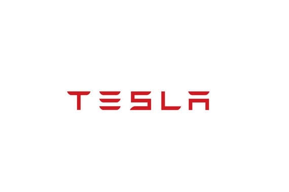 Tesla Name Logo Wall Art Window Decal Small Sizes