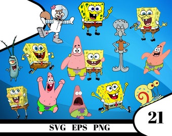 Spongebob clipart | Etsy