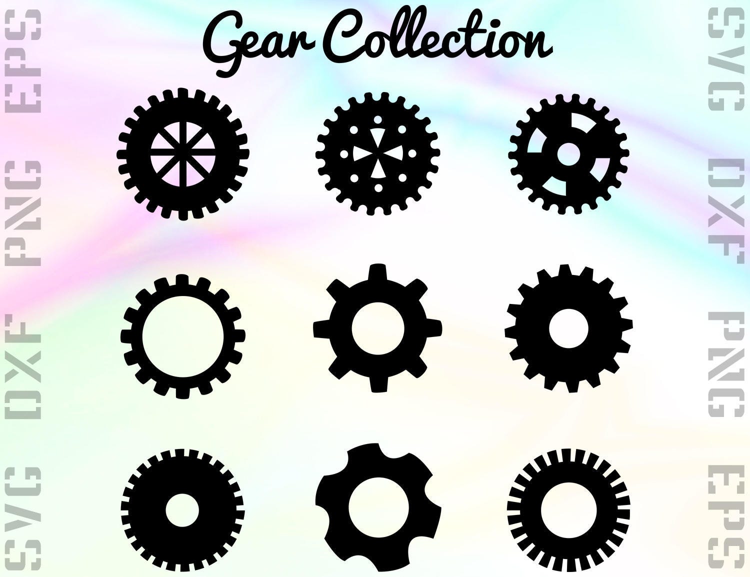 Download Gear SVG Files Gear Dxf Files Gear Clipart Mechanical