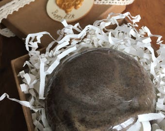 Goats milk, Exotic Saigon Cinnamon and Nespresso coffee scrub soap