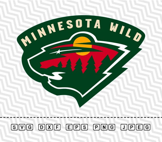 SVG Minnesota Wild Logo Vector Layered Cut File Silhouette