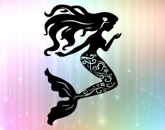 Mandala Mermaid Svg For Silhouette - Layered SVG Cut File ...