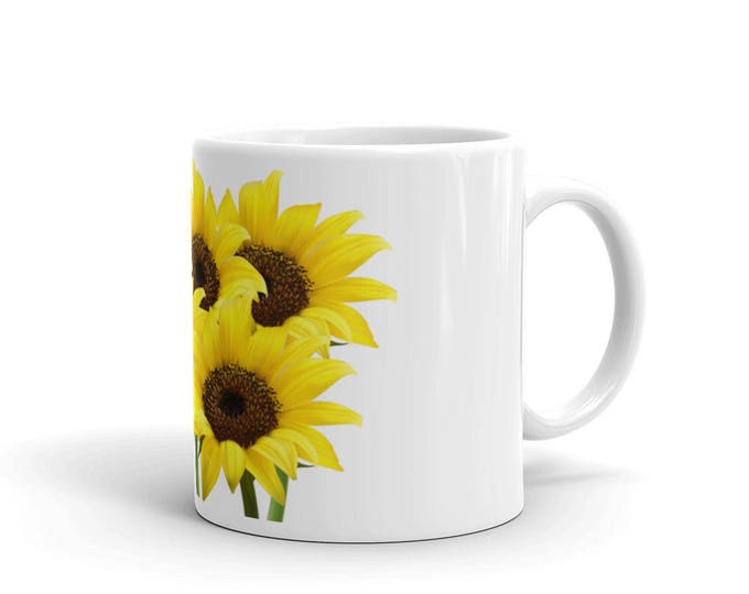 Sunflowers Coffee Mugs for Coffee Lovers, Gifts for Teachers, Mom, Friend, Grandma, Ceramic, Girls, Women, CoffeeShopCollection