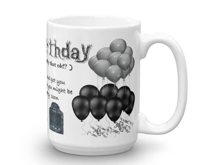 Happy Birthday Mug Oldtimer, Happy Birthday Cup, Adult Birthday Gift, Elderly Birthday Mug Design, Mug for Adults, Keepsake Birthday Mug