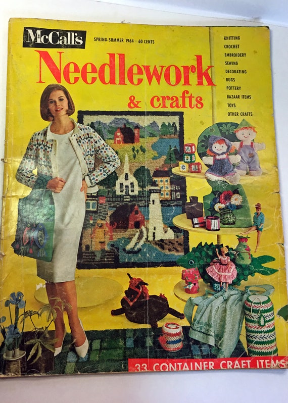 McCall's Needlework and Crafts Magazine 1964 from pinandpaper on Etsy