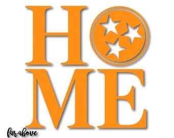 Home Tennessee Tri-Star TN Tristar SVG, EPS, dxf, png, jpg Digital cut file for Silhouette or Cricut