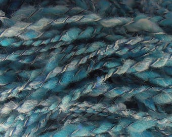 Le bleu du ciel: art yarn handspun