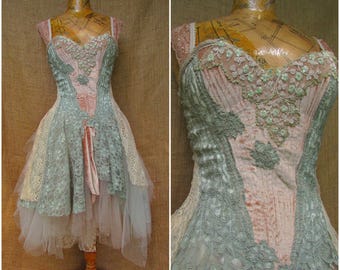 Velvet and lace dress