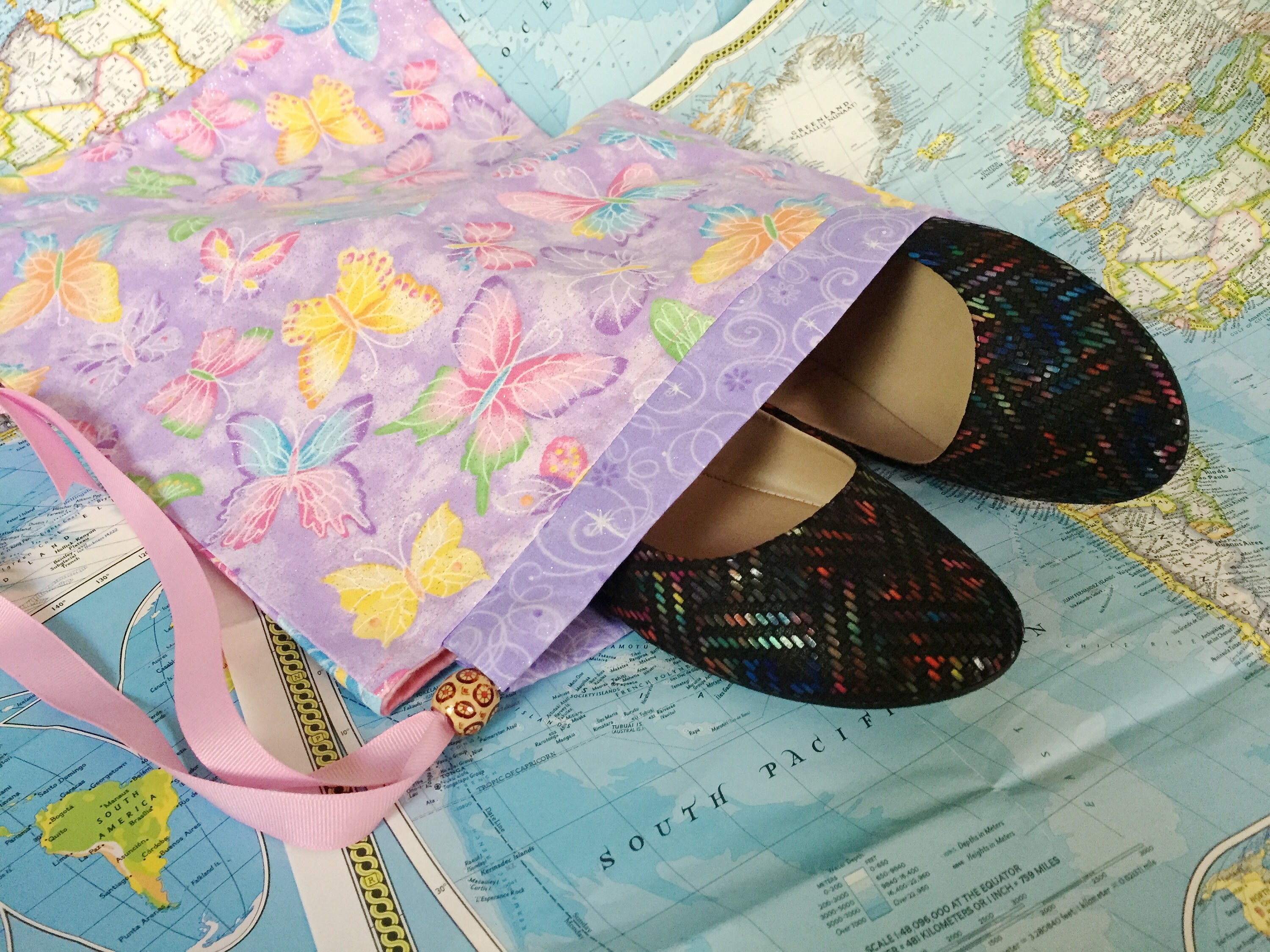 Butterflies Shoe Bag