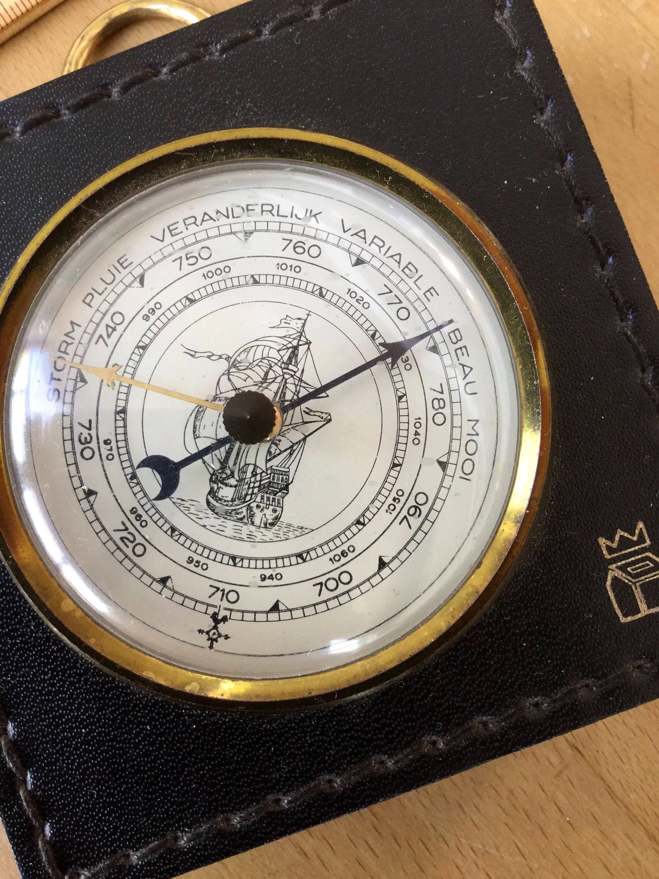 Barometer Vintage french barometer France temperature meter